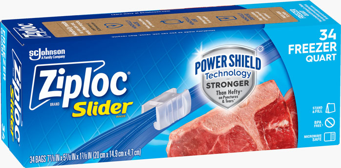 Ziploc® Brand Slider Freezer Bags