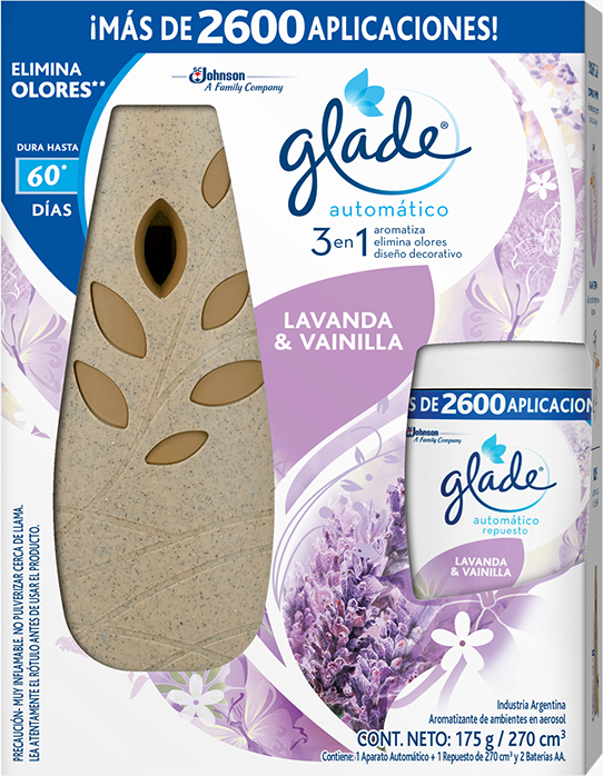 Glade® Automatico Lavanda y Vainilla