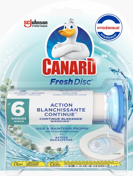 Canard® Fresh Disc® - Kit Boîtier + 1 recharge Active Eucalyptus™ 