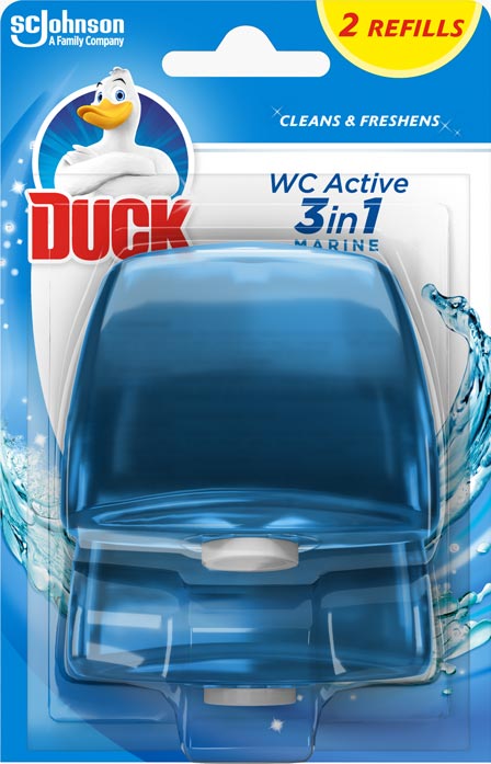 Duck® течно тоалетно блокче двоен пълнител – Океан