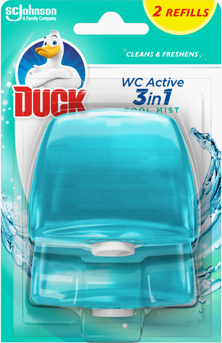 Duck® течно тоалетно блокче двоен пълнител – Свежест