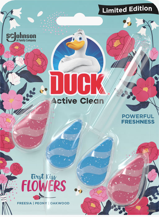 Duck® Active Clean тоалетно блокче - First Kiss Flowers