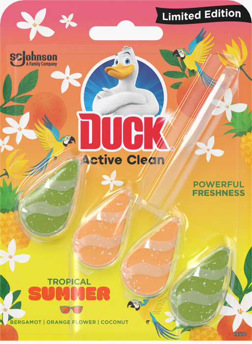 Duck® Active Clean тоалетно блокче - Tropical Summer