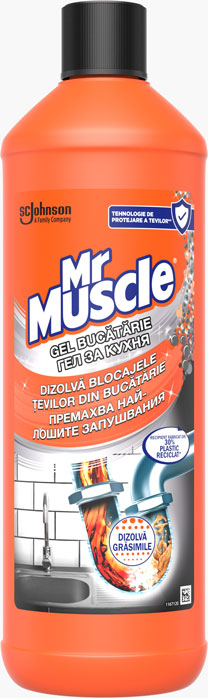 Mr.Muscle® Течен гел за Отпушване на Кухненски Канали