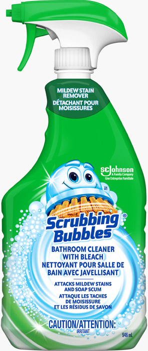 Scrubbing Bubbles® Bathroom Cleaner Mildew Stain Remover with Bleach
