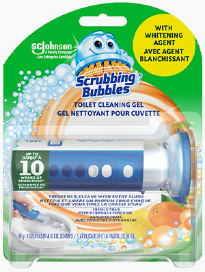 Scrubbing Bubbles® Gel nettoyant pour cuvette Agrumes avec Peroxyde d’Hydrogène