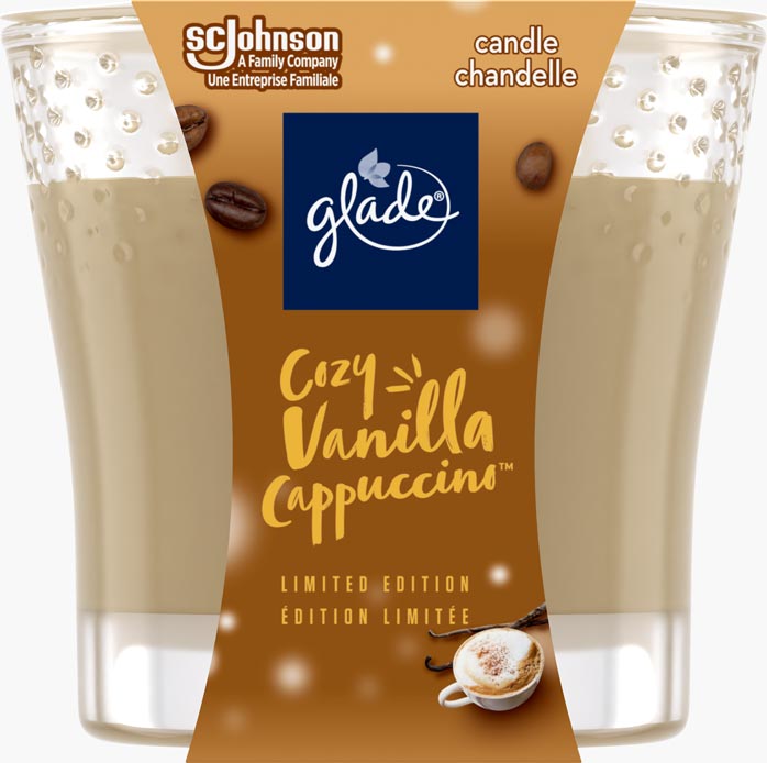 Glade® des Fêtes Chandelle - Cozy Vanilla Cappuccino™