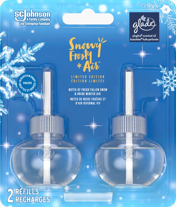 Glade® des Fêtes Branchées® Huile parfumée Recharge - Snowy Frosty Air™