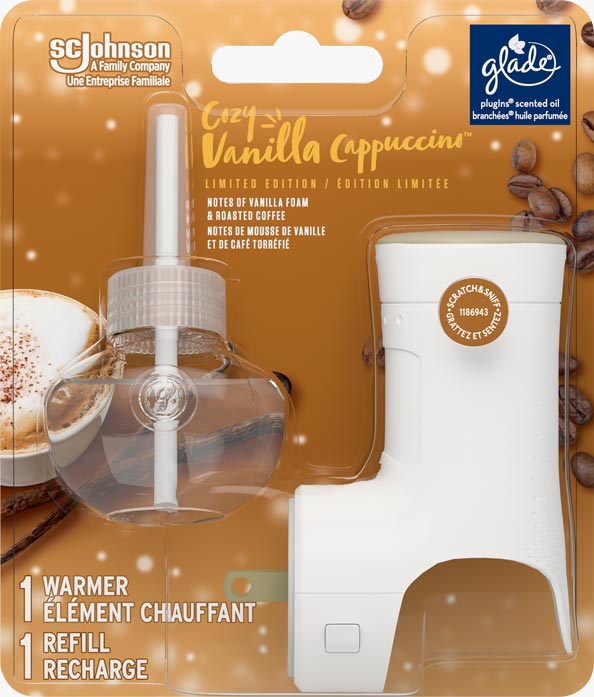 Glade® Holiday PlugIns® Scented Oil Starter - Cozy Vanilla Cappuccino™
