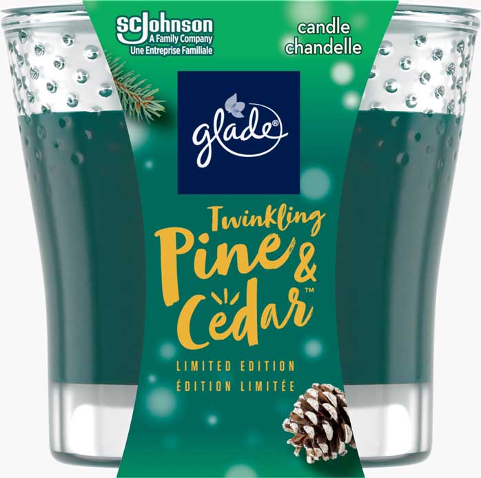 Glade® Holiday Candle - Twinkling Pine & Cedar™