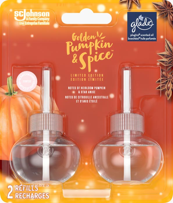 Glade Branchées® Huile parfumée d`automne Recharge - Golden Pumpkin & Spice™