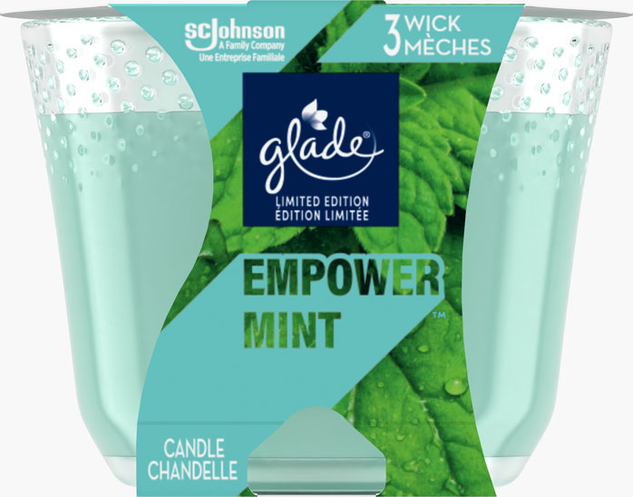 Glade® chandelle à trois mèches - Empower Mint™