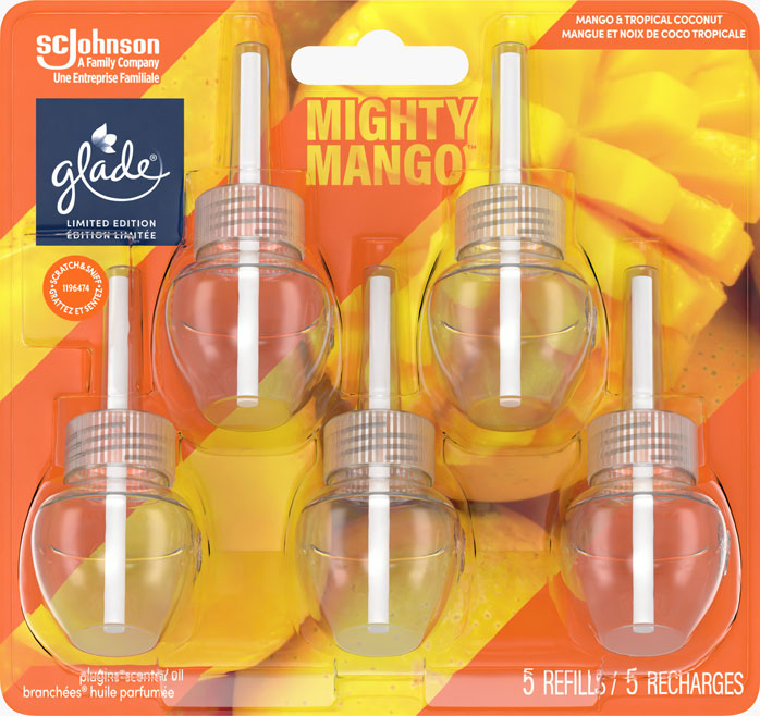 Glade Branchées® Huile parfumée 5pk Recharge - Mighty Mango™