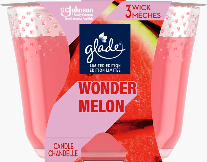 Glade® chandelle à trois mèches - Wonder Melon™