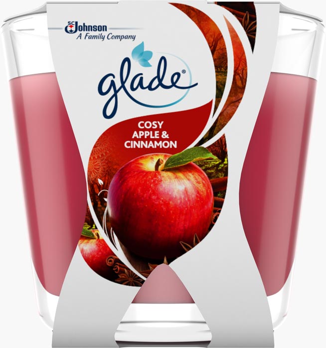 Glade® Décor Duftkerze Cosy Apple & Cinnamon   