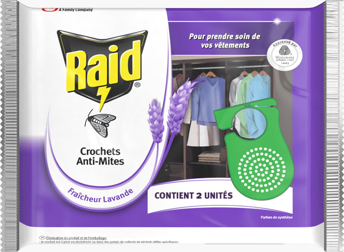 Raid® Anti-Mites Crochets Lavande