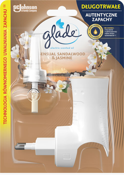 Glade® Electric scented oil - Sensual Sandalwood & Jasmine, elektryczny odświeżacz powietrza