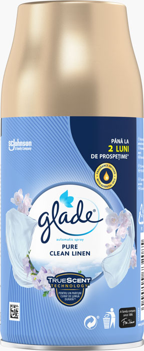 Glade® Automatic Spray - Pure Clean Linen - rezervă odorizant automatic