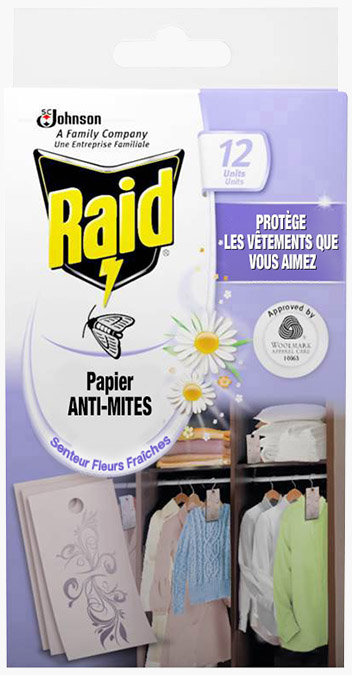 Raid® Anti-Mites Papier  X 12
