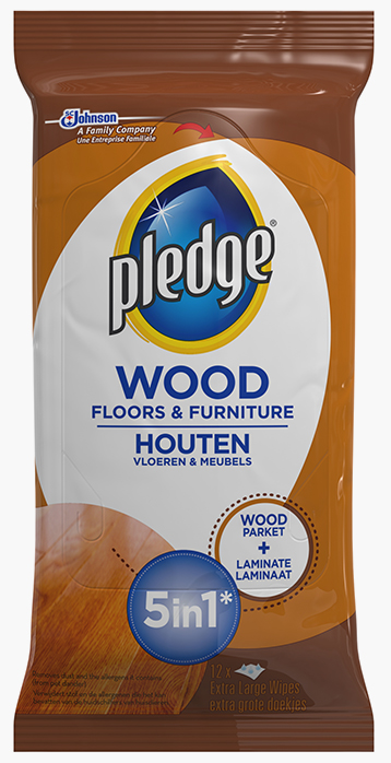 Pledge® Wood, Floors and Furniture Wipes
