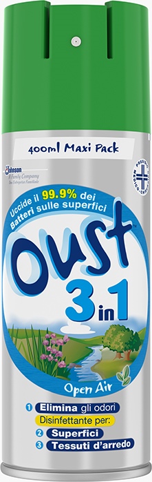 Oust® 3U1 Sprej, Miris Open Air