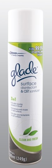 Glade® Surface Disinfectant and Air Sanitizer Clean & Fresh