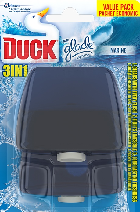 Duck® 3în 1 Rezervă lichidă dublă pentru aparat de toaletă - Marine