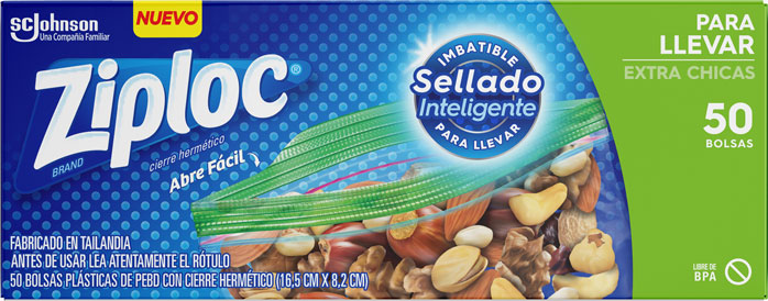 Ziploc® Bolsa Llevar Extra Chica // Snack