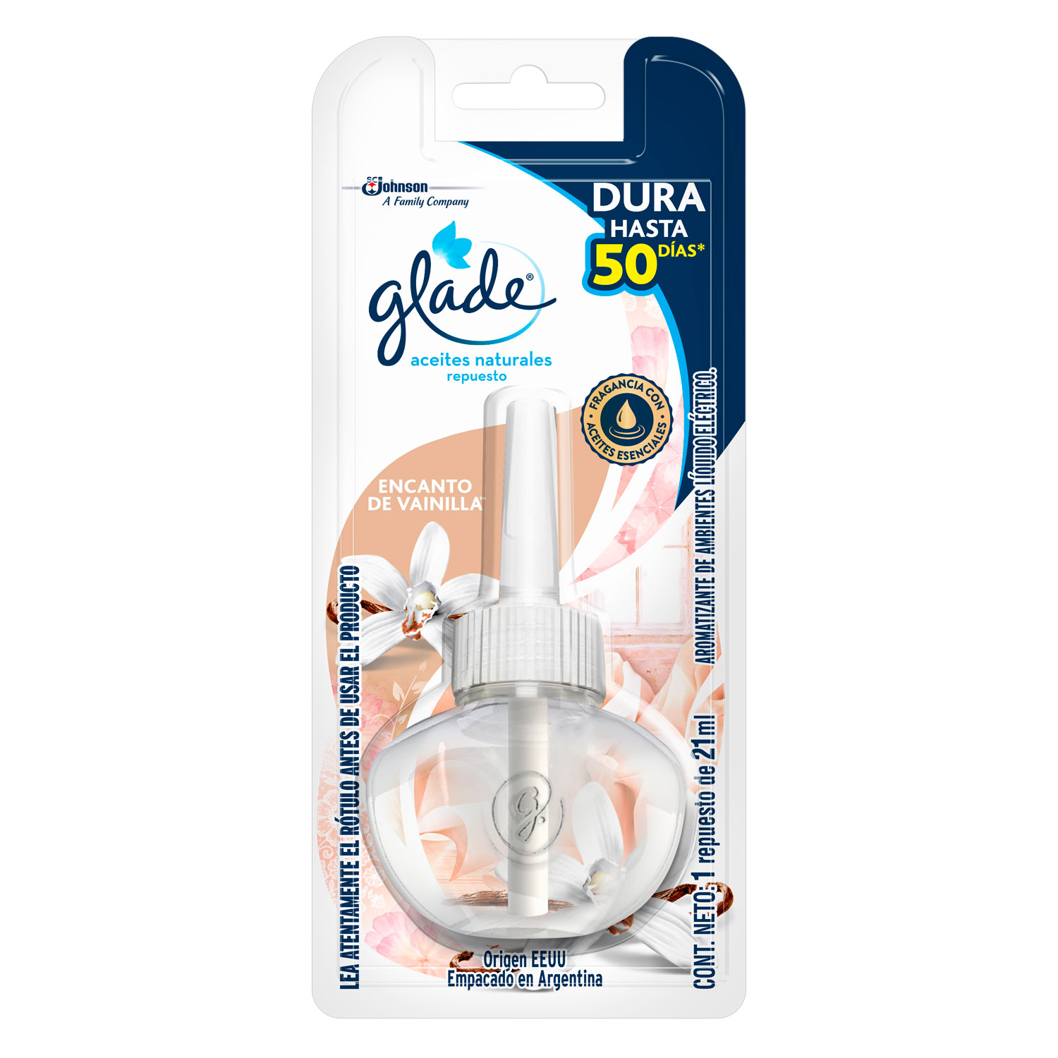 Glade® Aceites Naturales Vainilla Repuesto