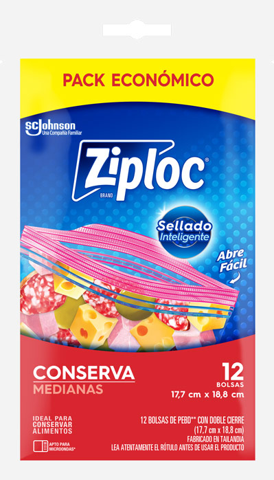Ziploc® Bolsa Conserva Mediana