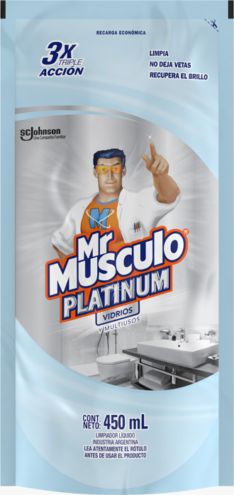 Mr Musculo® Vidrios y Multiuso Doypack 450ML