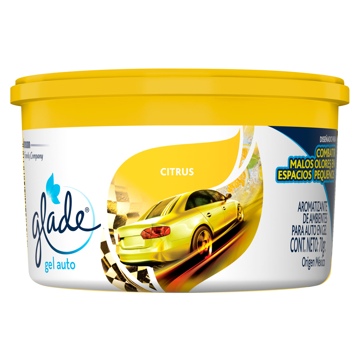 Glade® Mini Gel Car Lemon