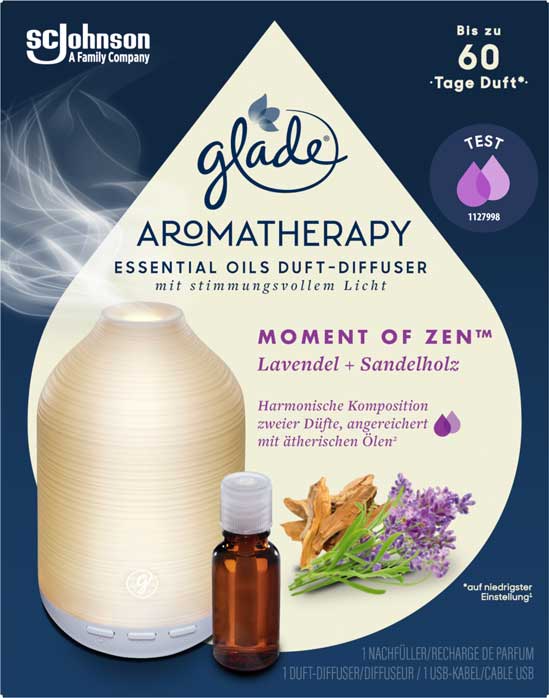 Glade® Aromatherapy Essential Oils Duft-Diffuser Starter Moment of Zen™