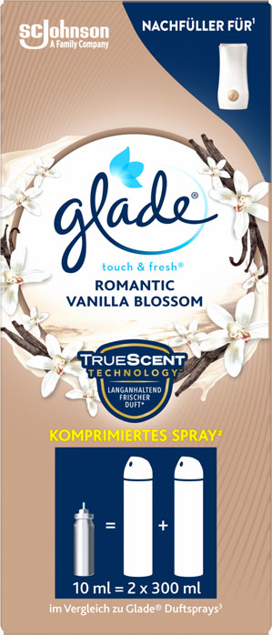 Glade® touch & fresh® minispray Nachfüller Romantic Vanilla Blossom