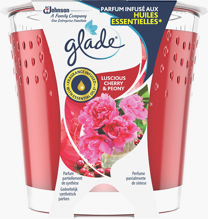Glade® Duftkerze 129g - Luscious Peony & Cherry