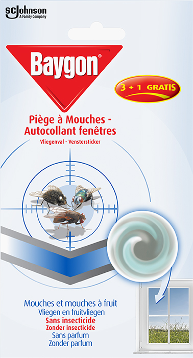 Baygon® Piège à Mouches - Autocollant fenêtres