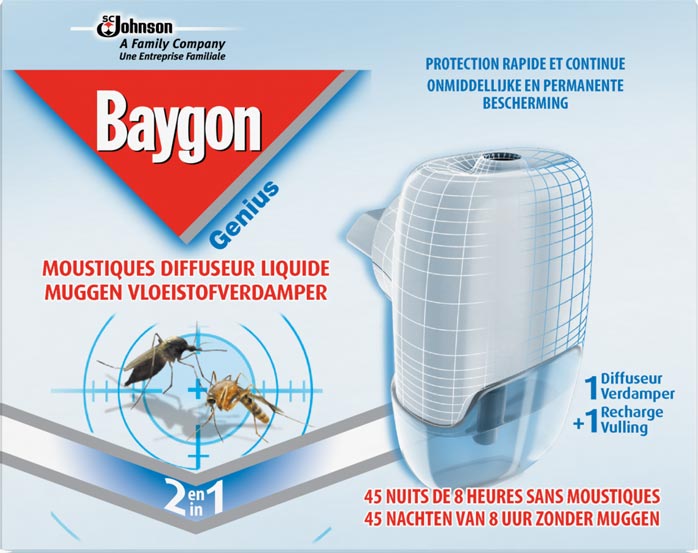 Baygon® Genius - Moustiques diffuseur liquide