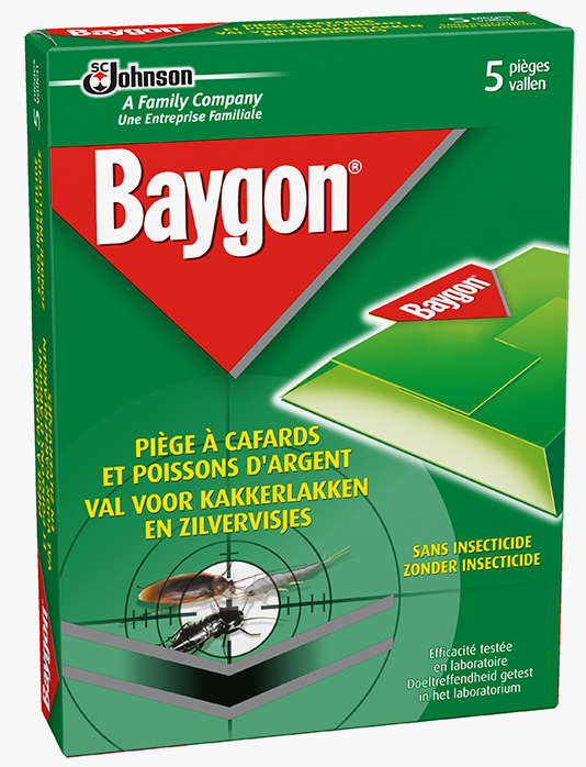 Baygon® Fallen Sie auf Kakerlaken und Silberfischchen