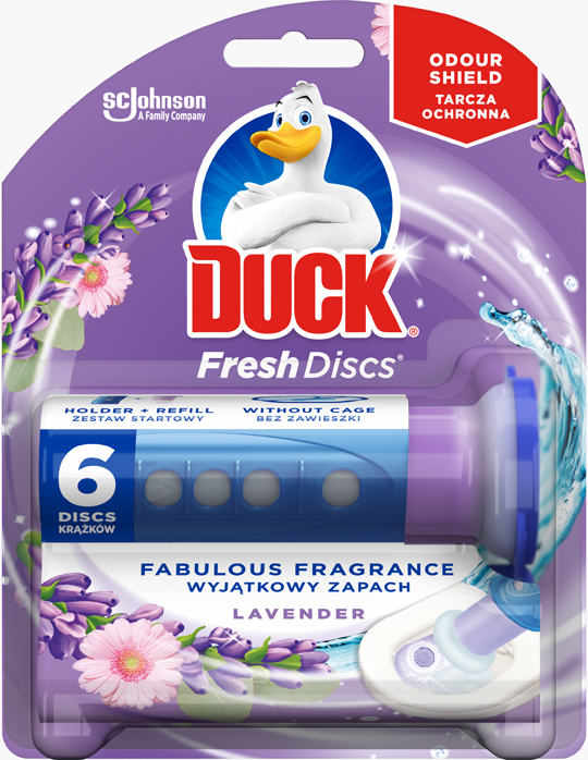 Duck® Fresh Disc Тоалетно блокче Лавандула