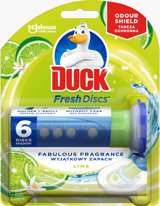 Duck® Fresh Disc Тоалетно блокче Лимон