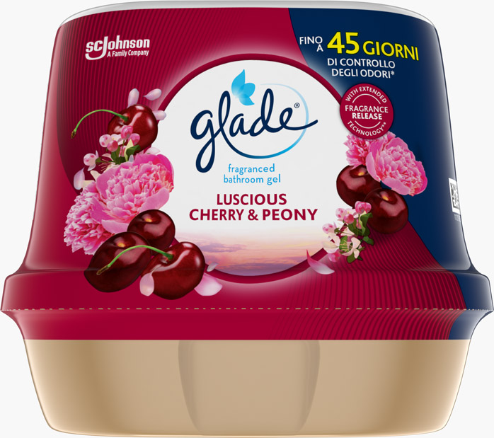 Glade® Fragranced bathroom gel - Luscious Cherry & Peony