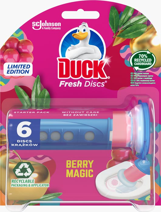 Duck® Fresh Disc Тоалетно блокче Berry Magic
