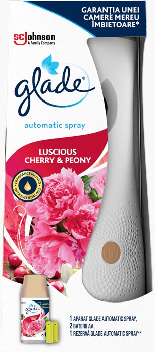 Glade® automatic spray - Luscious Cherry & Peony - устройство