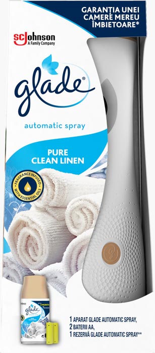 Glade® automatic spray - Pure Clean Linen - устройство