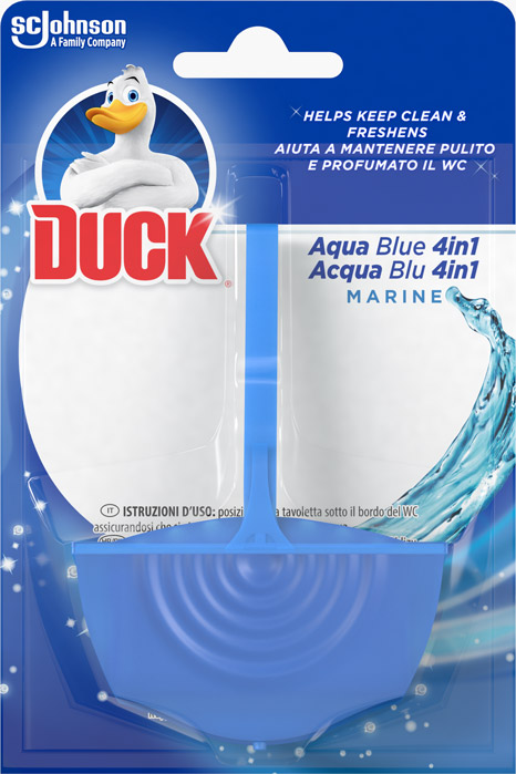 Duck® Aqua Blue 4в1 тоалетно блокче