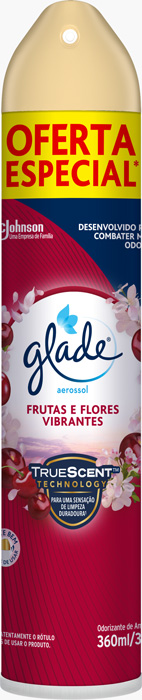 Glade® Aerosol Frutas e Flores Vibrantes