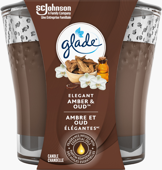 Glade® Candle - Elegant Amber & Oud™