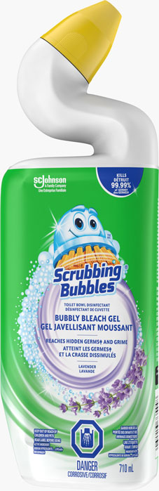 Scrubbing Bubbles® Désinfectant de Cuvette Cuvette Gel Javelisant Moussant - Lavande