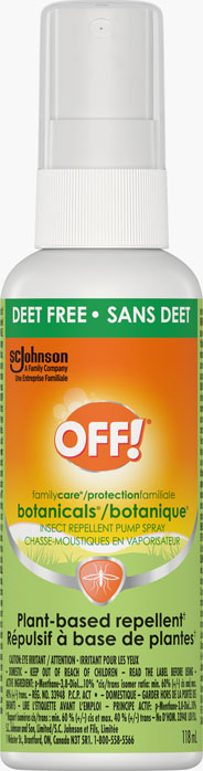 OFF!® FamilyCare® Botanicals® Insect Repellent Pump Spray - Deet Free