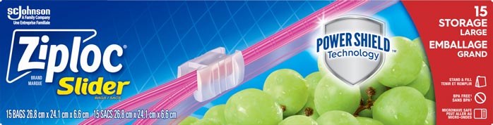 Ziploc® Brand Slider Storage Bags